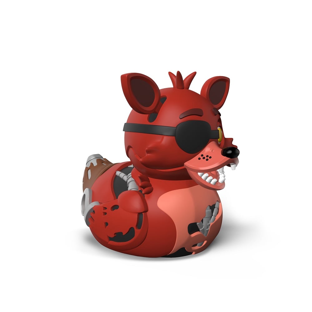 Numskull - Mini TUBBZ Canard de bain - Five Nights at Freddy's - Foxy (Édition baignoire) - 8cm - flash vidéo