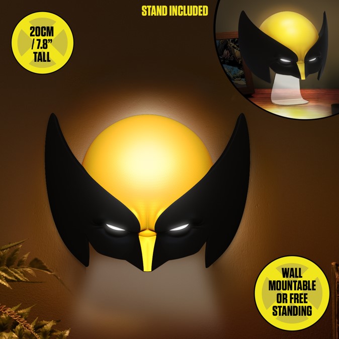 X-Men - Lampe Masque de Wolverine - flash vidéo