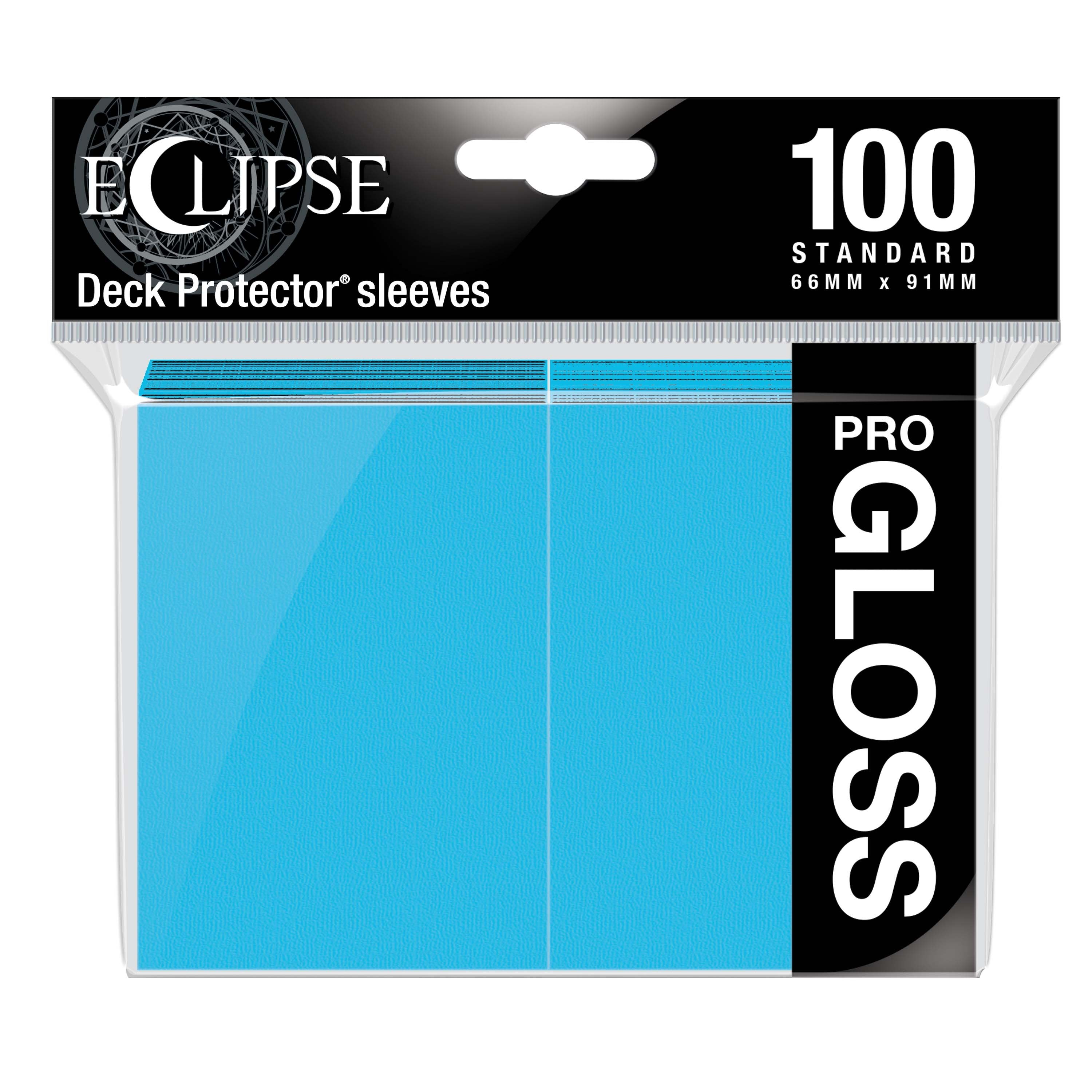 Ultra Pro - Eclipse Gloss Sachet de 100 protèges cartes standard Bleu Ciel (66 x 91 mm) - flash vidéo