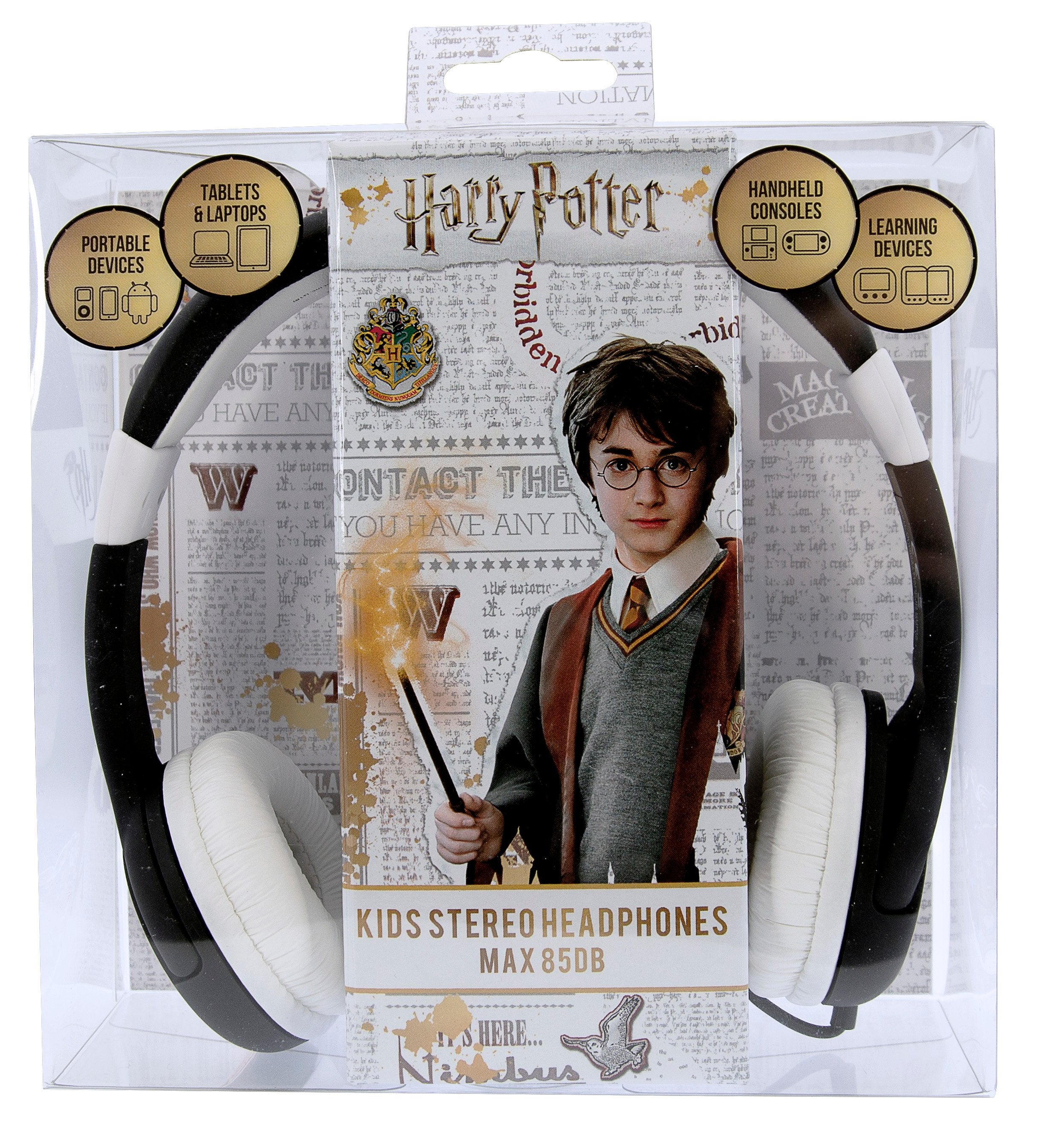 Harry Potter - Casque audio Blason de Poudlard pour enfants - flash vidéo