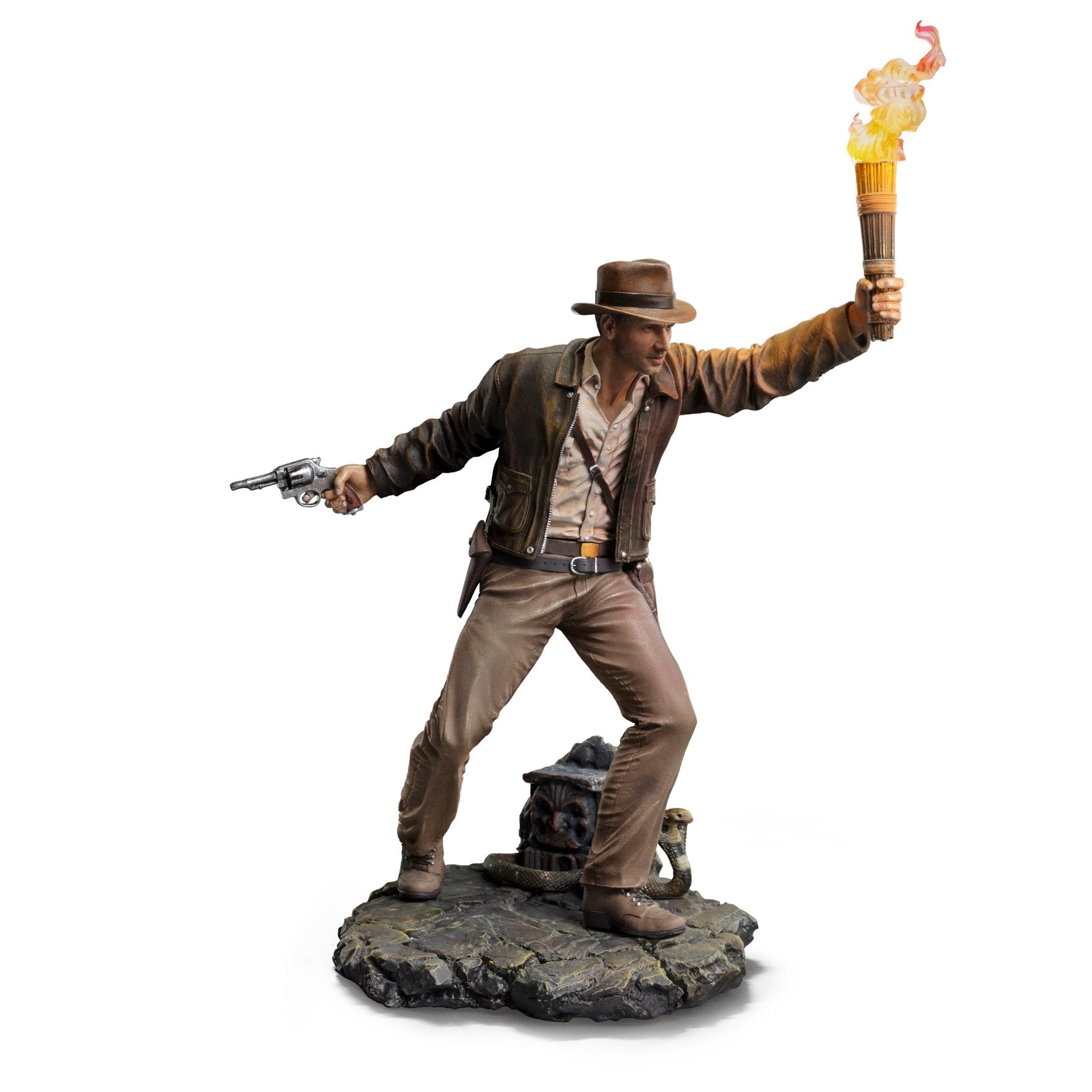 Iron Studios - Art Scale 1/10 - Indiana Jones et les Aventuriers de l'arche perdue - Indiana Jones Statue 27cm - flash vidéo