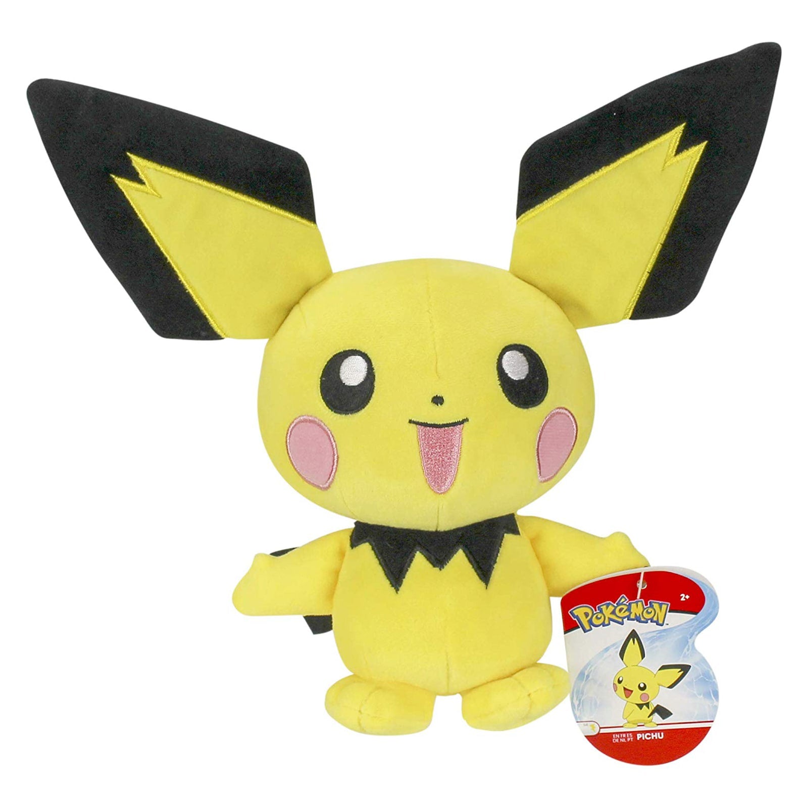 Pokémon - Peluche Pichu 20cm - flash vidéo