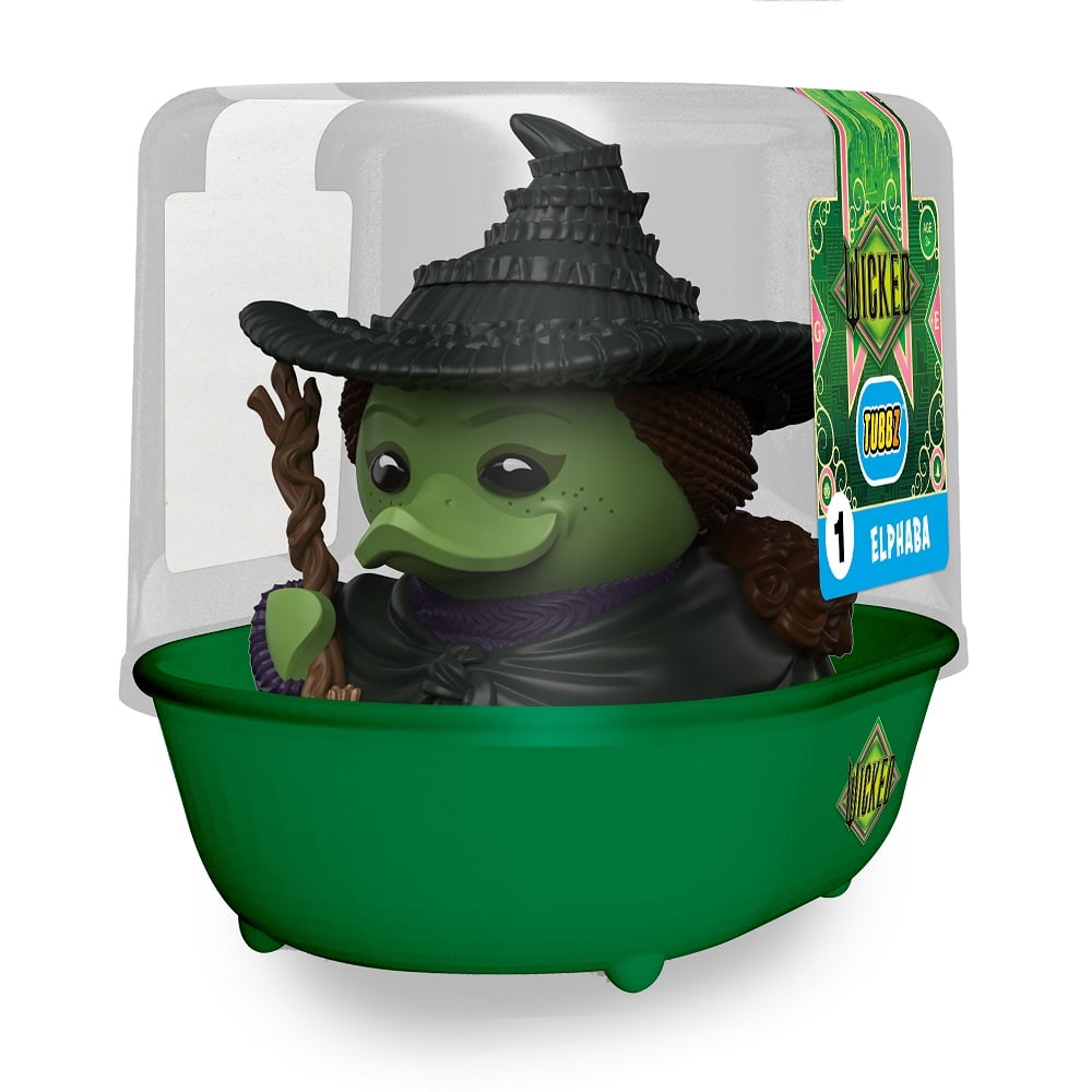 Numskull - TUBBZ Canard de bain - Wicked - Elphaba Thropp (Première Édition) - 9cm - flash vidéo