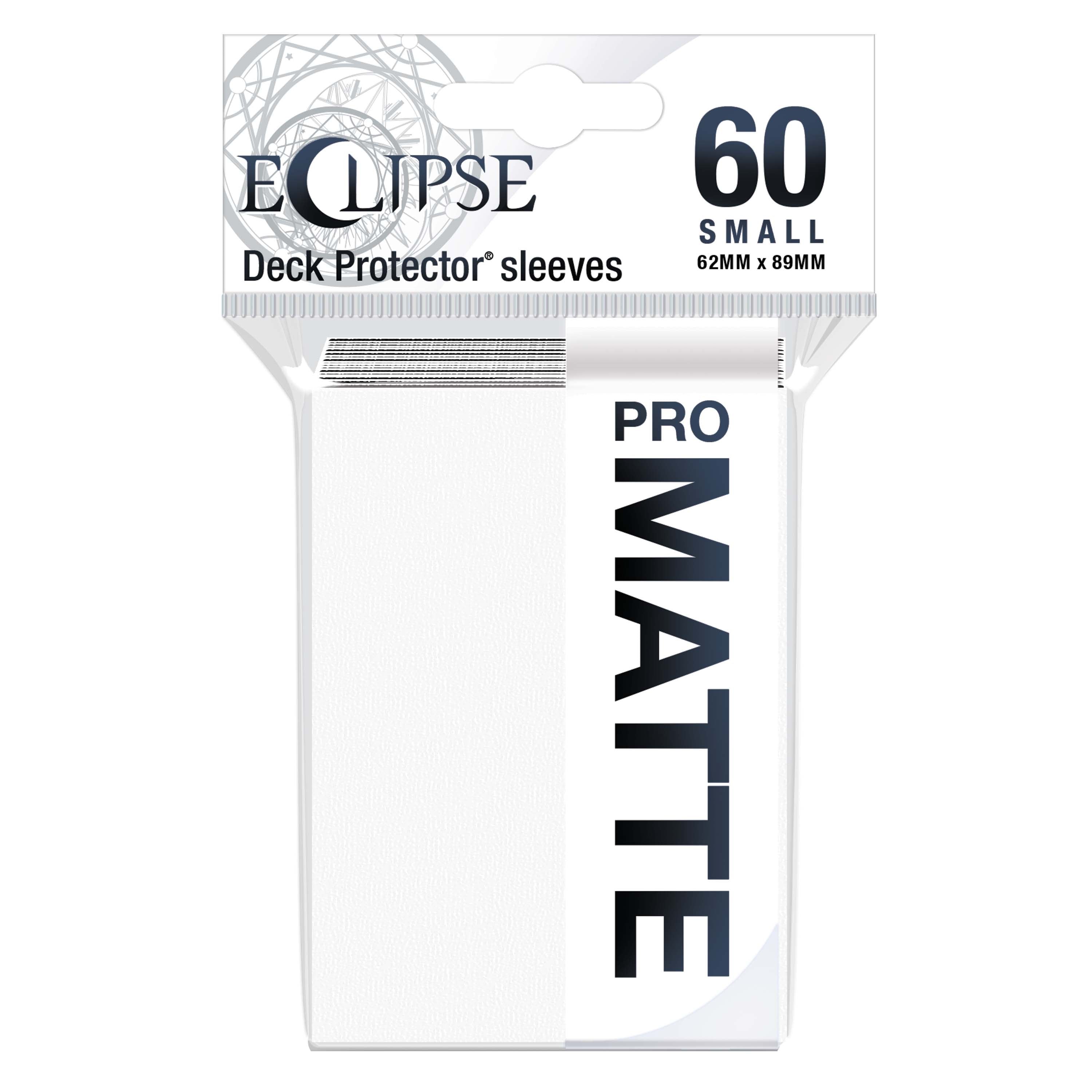 Ultra Pro - Eclipse Matte Sachet de 60 protèges cartes petit format Blanc Arctique (62 x 89 mm) - flash vidéo