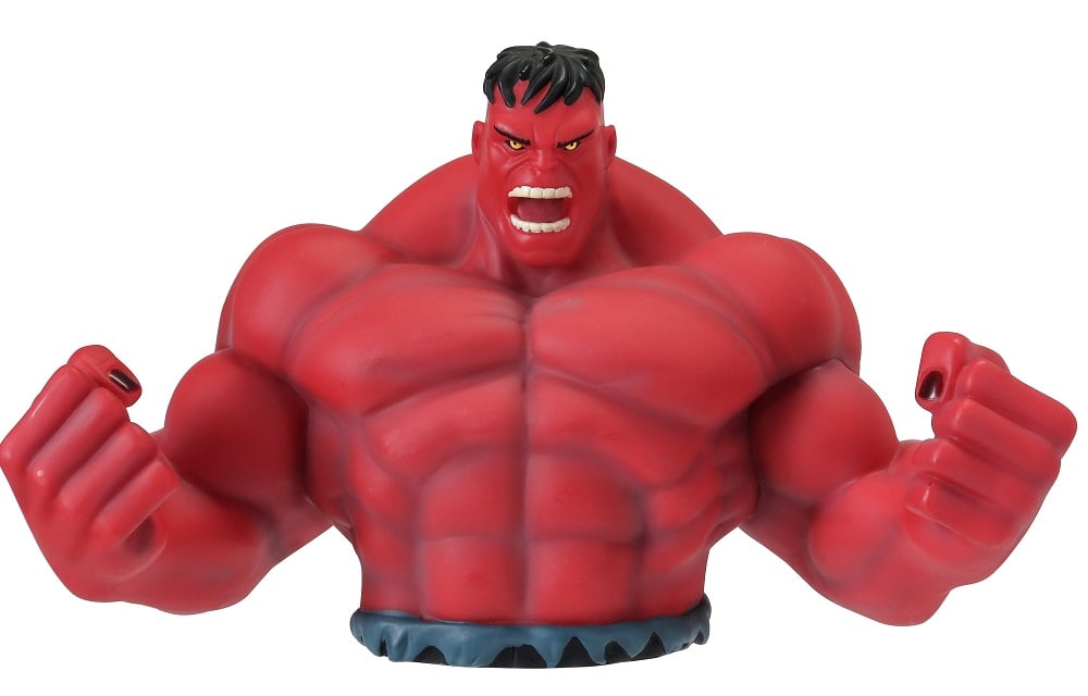 Marvel - Hulk - Tirelire Red Hulk en PVC - flash vidéo