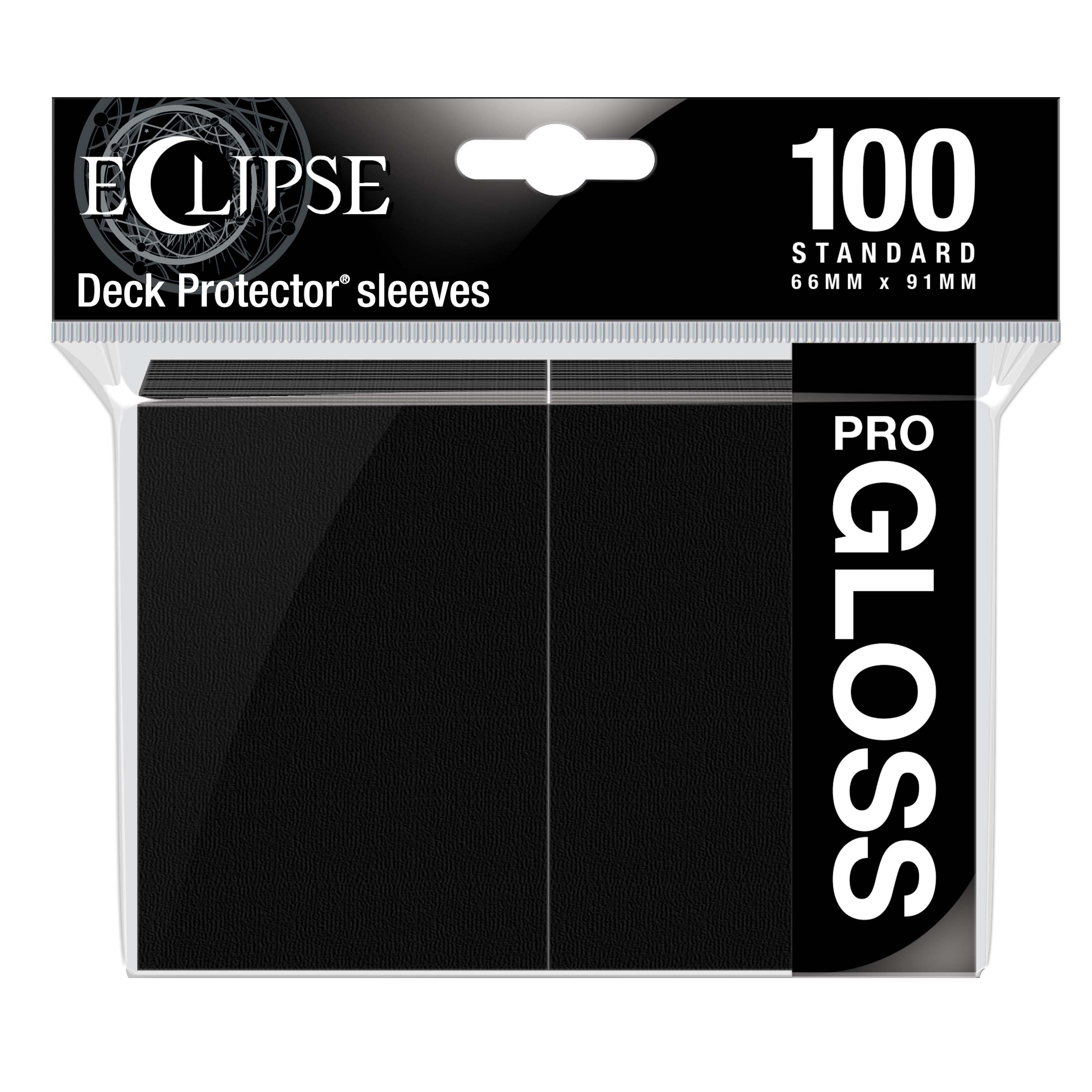 Ultra Pro - Eclipse Gloss Sachet de 100 protèges cartes standard Noir (66 x 91 mm) - flash vidéo