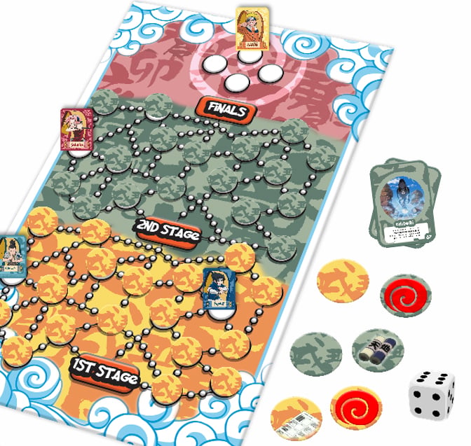 Jeu de plateau Naruto : Le défi des Chunins - flash vidéo