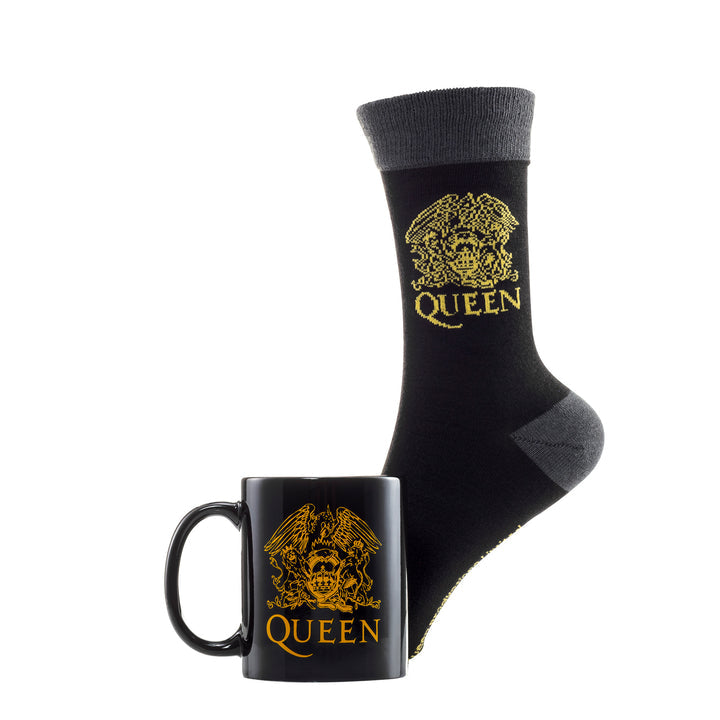 Queen - Coffret cadeau avec tasse 315ml et paire de chaussette EU 41-45 "Queen" - flash vidéo