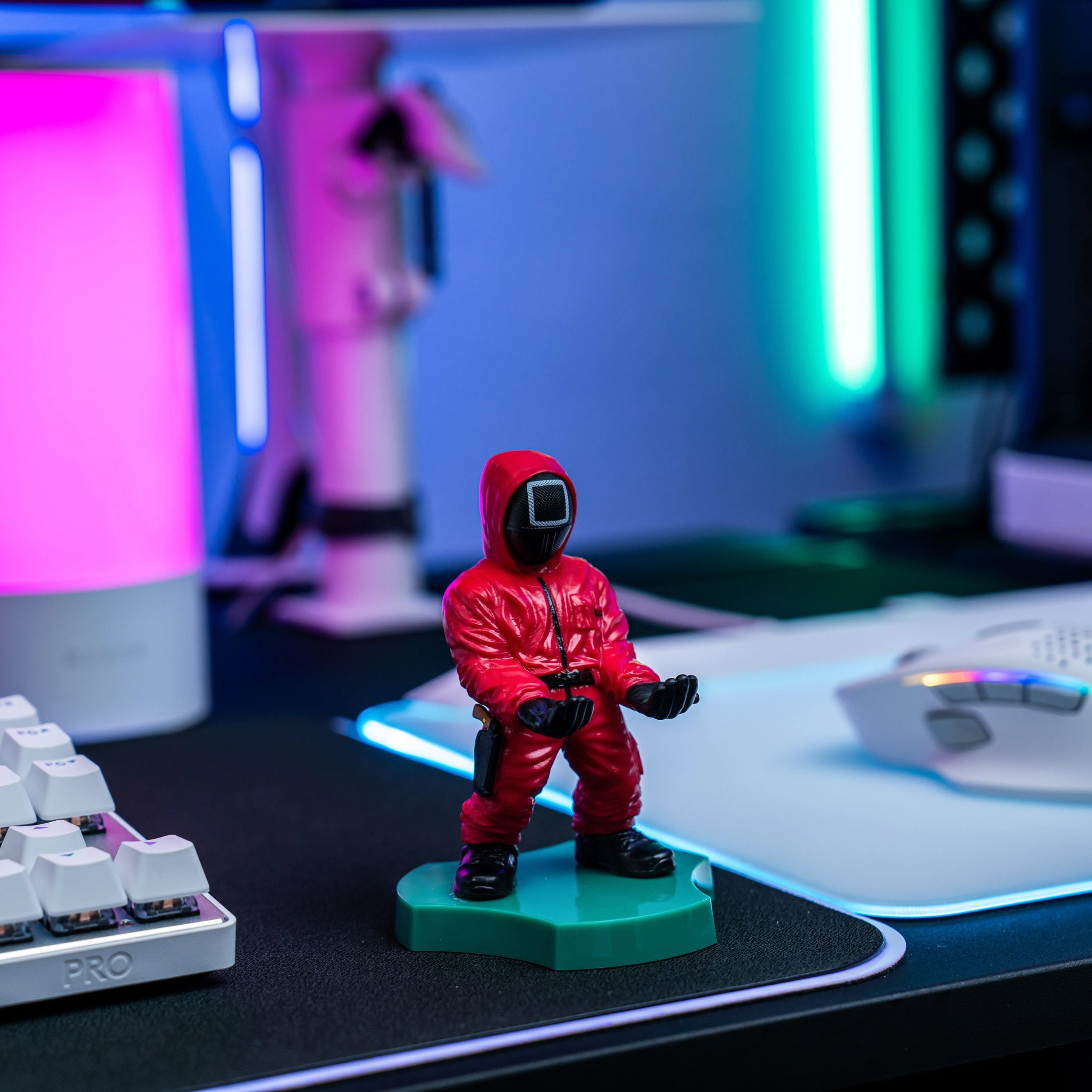 Cable Guys Holdems - Squid Game - Support pour écouteurs et téléphone Garde Carré - flash vidéo