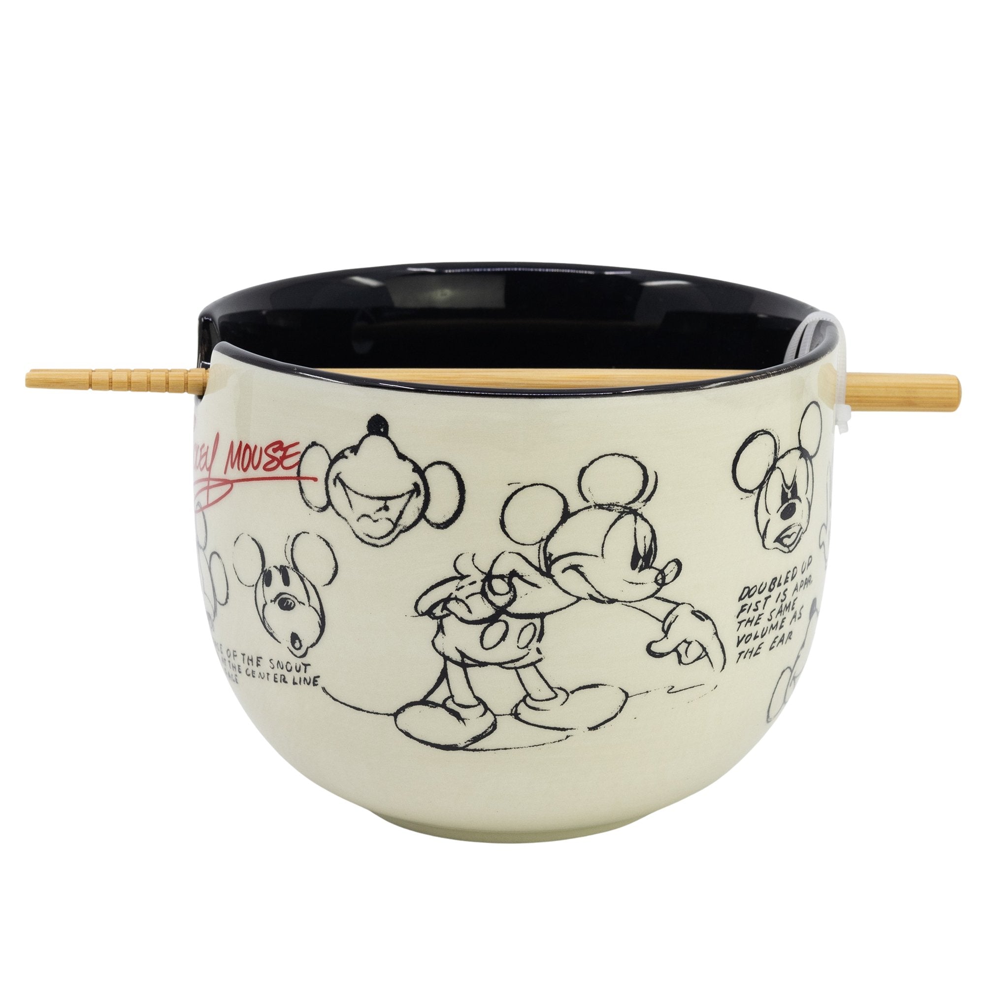 Disney - Bol à ramen avec baguettes Mickey Mouse Vintage - flash vidéo