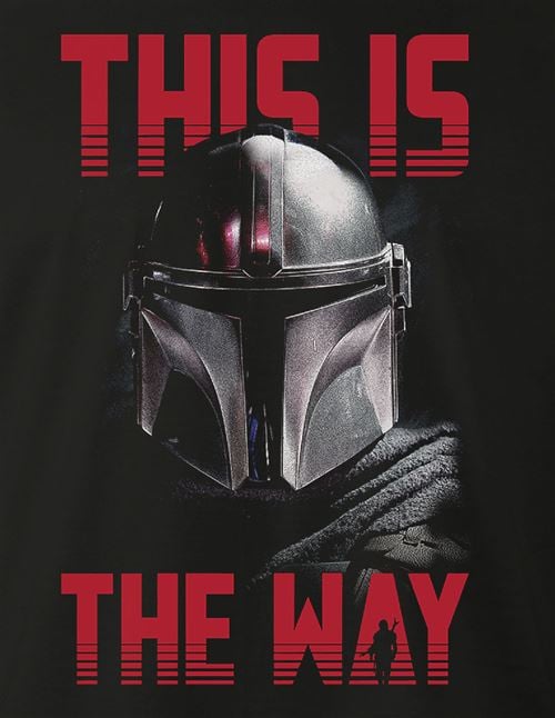 Star Wars - T-shirt Noir Hommes - This is the way - L - flash vidéo