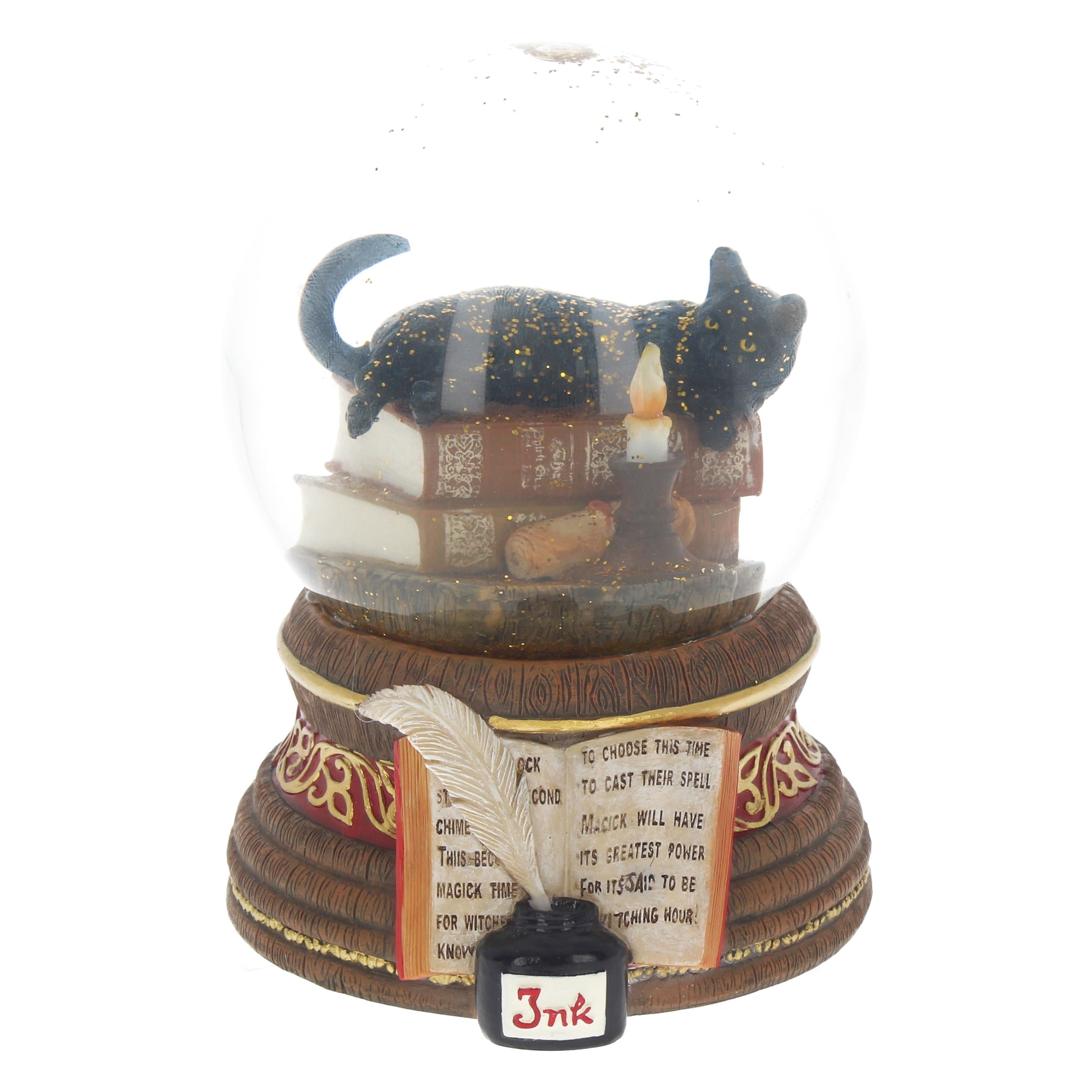 Witching Hour - Boule à neige chat 11cm - flash vidéo