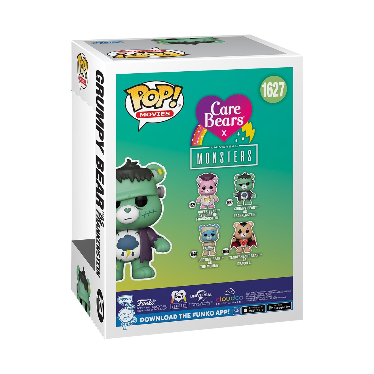 Funko Pop! Movies: Carebears x Universal Monsters - Grumpy Bear Frankenstein - flash vidéo