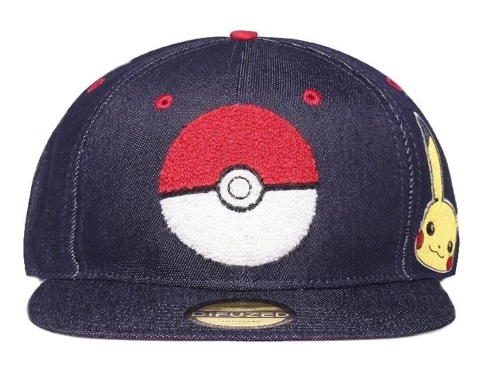 Pokémon - Casquette Snapback "Pokéball Denim" - flash vidéo