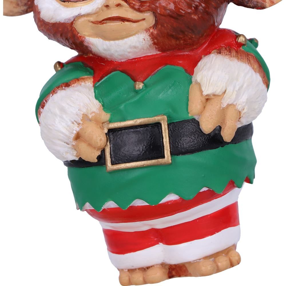 Gremlins - Décoration à suspendre Gizmo en lutin de Noël 9.5cm - flash vidéo