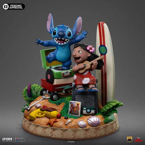 Iron Studios - Deluxe Art Scale 1/10 - Disney Classics - Lilo et Stitch Statue 20cm - flash vidéo