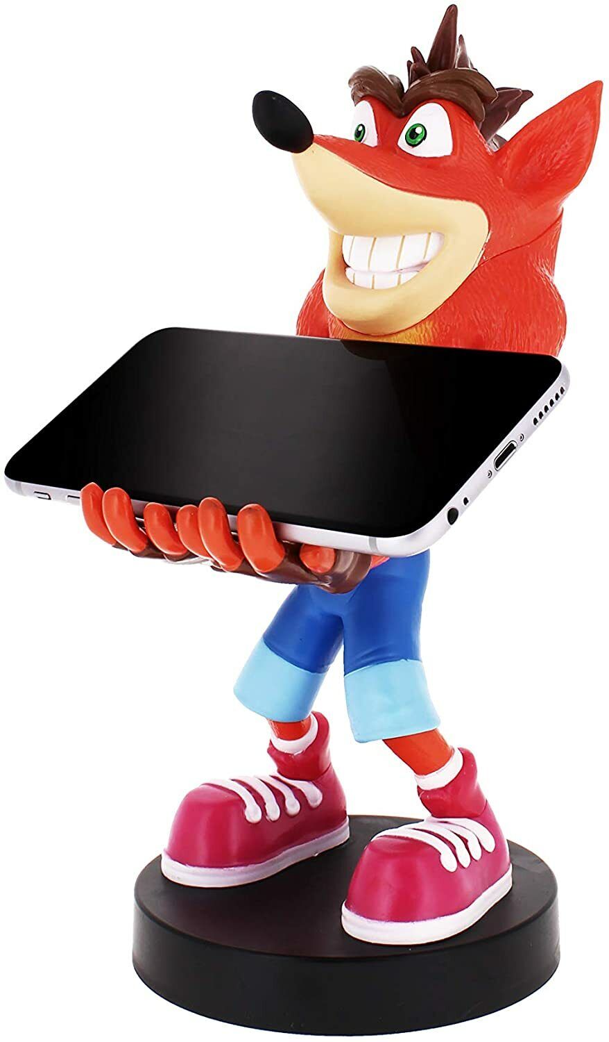 Cable Guys - Crash Bandicoot - Crash Support Chargeur pour Téléphone et Manette - flash vidéo