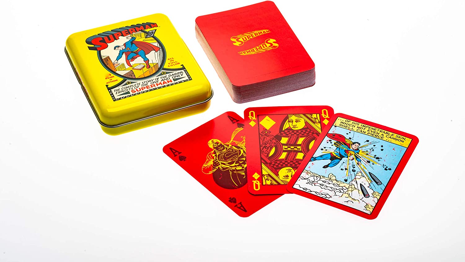 DC Comics Tins - Superman #1 - Cartes à Jouer Boite Métallique - flash vidéo