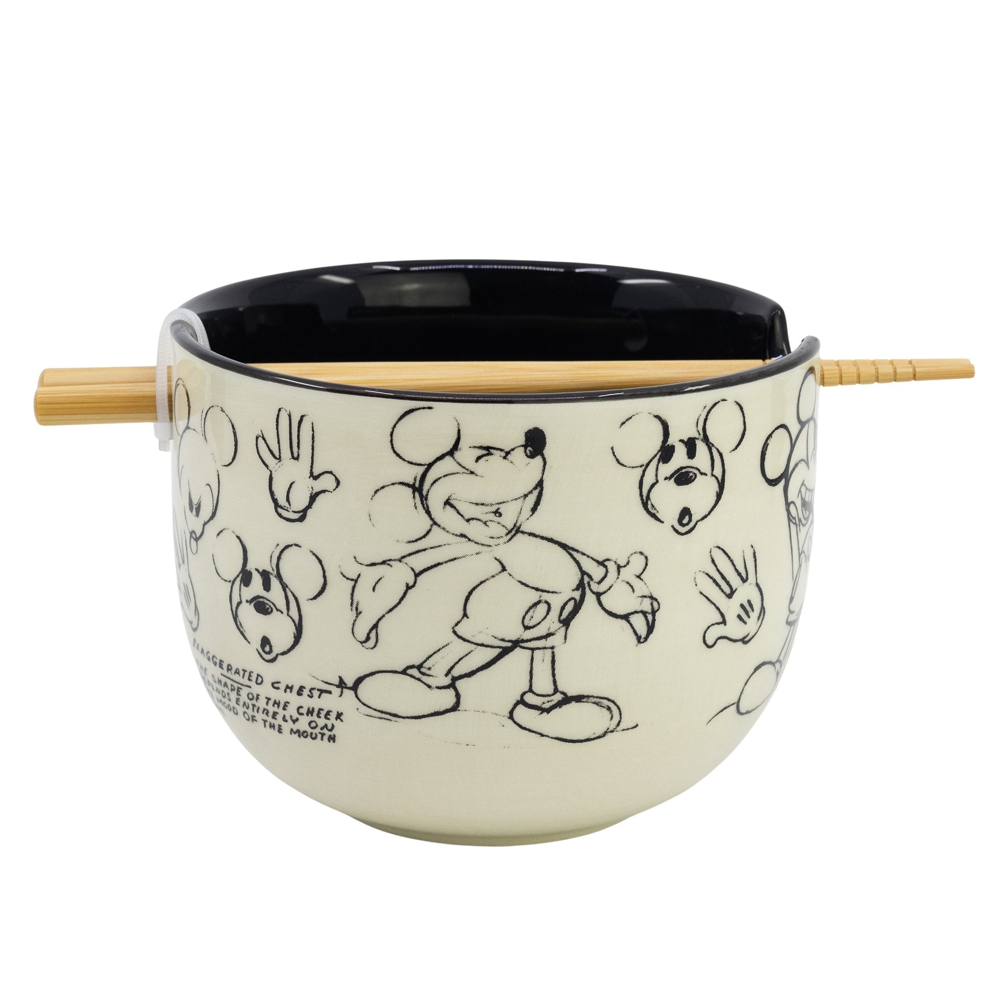 Disney - Bol à ramen avec baguettes Mickey Mouse Vintage - flash vidéo
