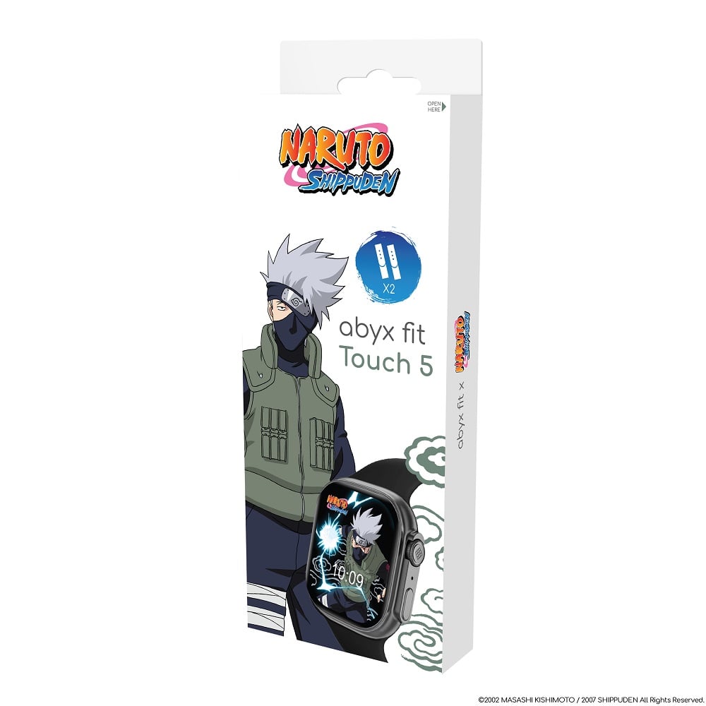 Abyx Fit - Touch 5 - Montre connectée Naruto Shippuden - Kakashi Hatake - Gris spatial - flash vidéo