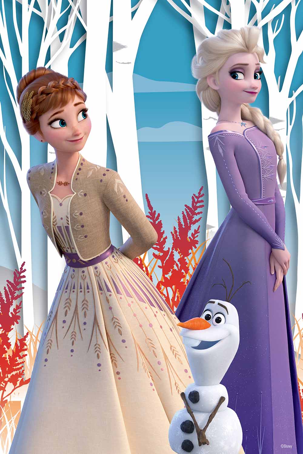 Disney - Puzzle livre lenticulaire La Reine des Neiges 2 300 pcs 41x31 cm - flash vidéo