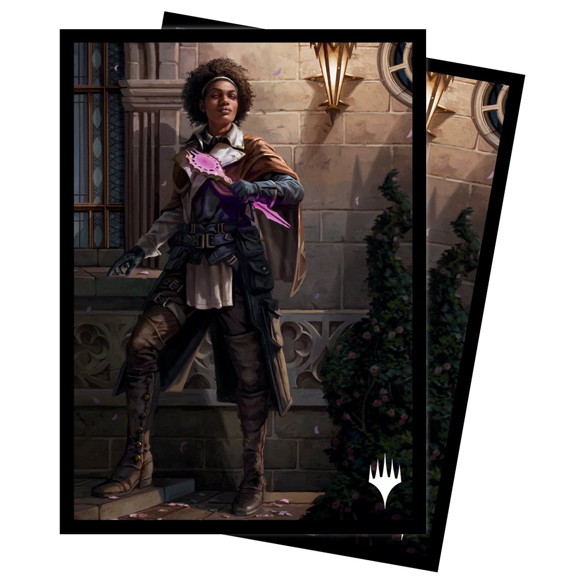 Ultra Pro - Magic: The Gathering - Murders at Karlov Manor - Sachet de 100 protèges cartes standard - Kaya, la justice des esprits (63 x 89 mm) - flash vidéo