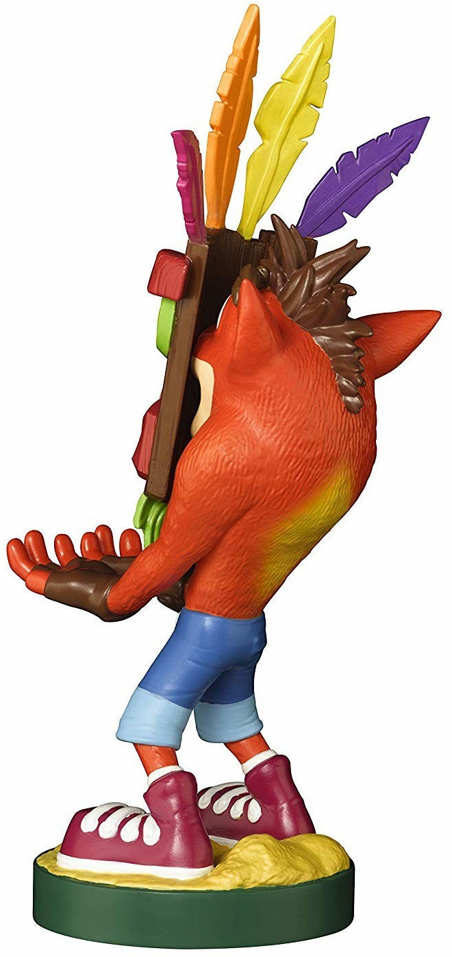 Cable Guys - Crash Bandicoot - Crash Aku Support Chargeur pour Téléphone et Manette - flash vidéo