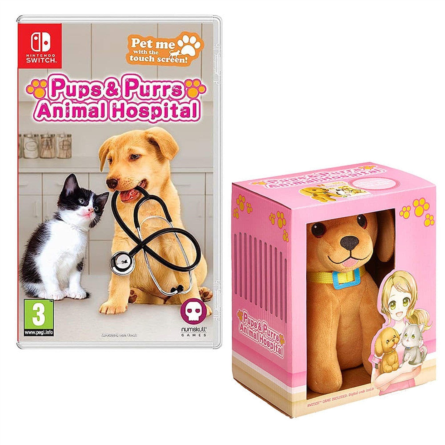 Pups & Purrs : Animal Hospital + Peluche Exclusive (Chien) - flash vidéo