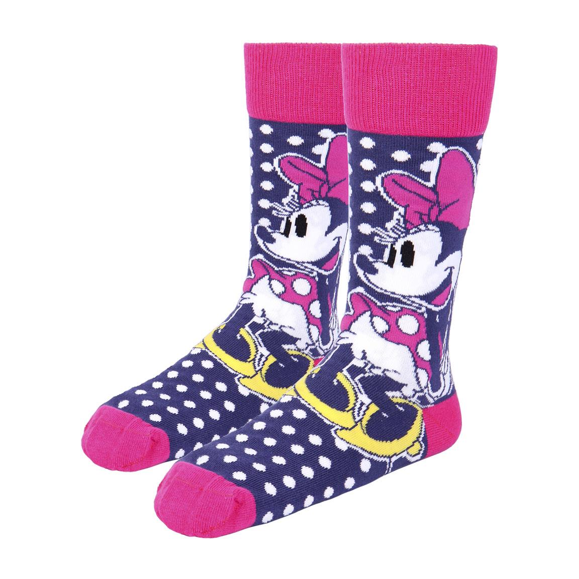 Disney - Pack de 3 paires de chaussettes Minnie Mouse (Taille 36-41) - flash vidéo