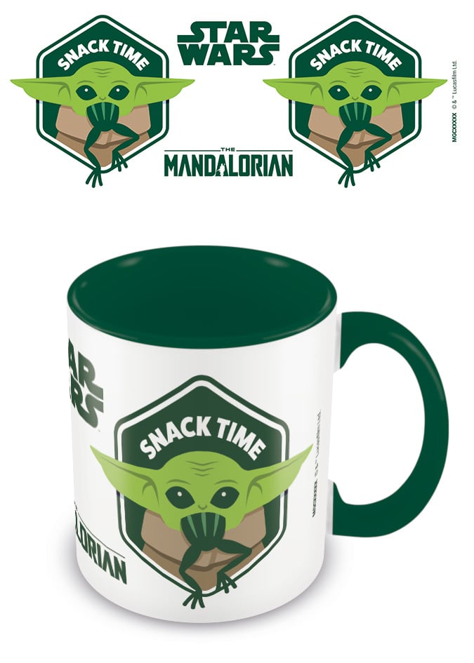 Star Wars : The Mandalorian Snack Time Green Coloured Inner Mug 315ml - flash vidéo