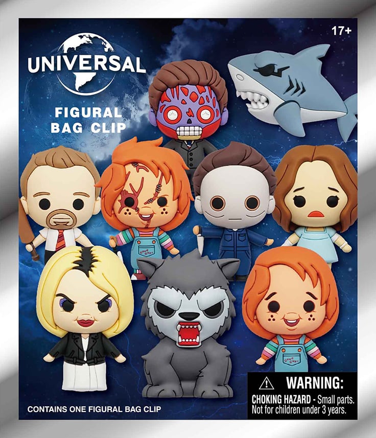 Universal Vault Horror - Assortiment en blind box de figurines de sac de collection en mousse (Série 1) (24 pcs) - flash vidéo