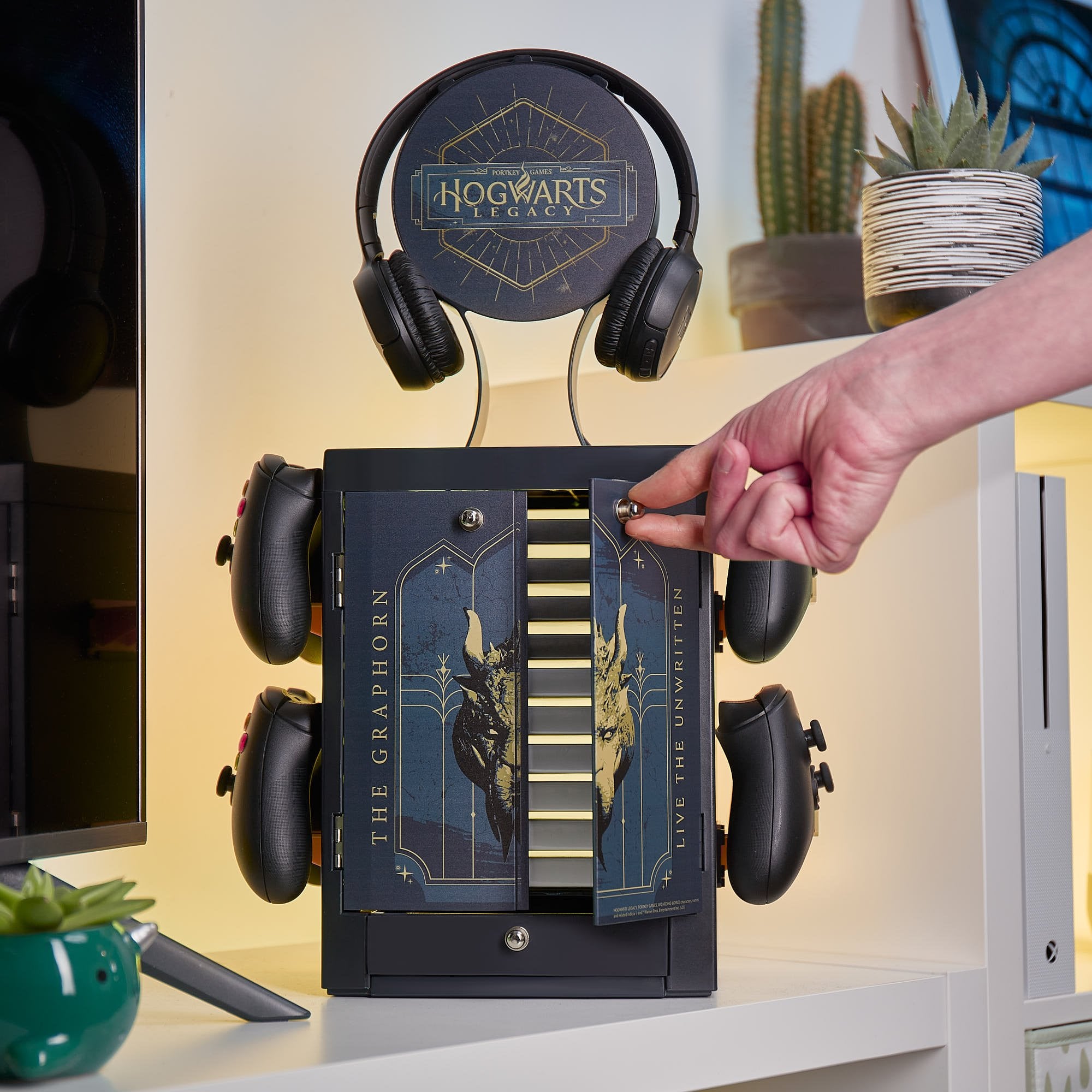 Numskull - Meuble de rangement inspiré de Hogwarts Legacy pour gamer - flash vidéo