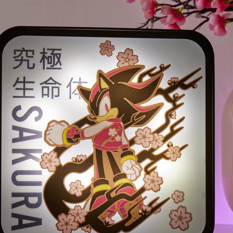 Numskull - Sonic le Hérisson - Lampe en plexiglas Sakura Shadow - flash vidéo