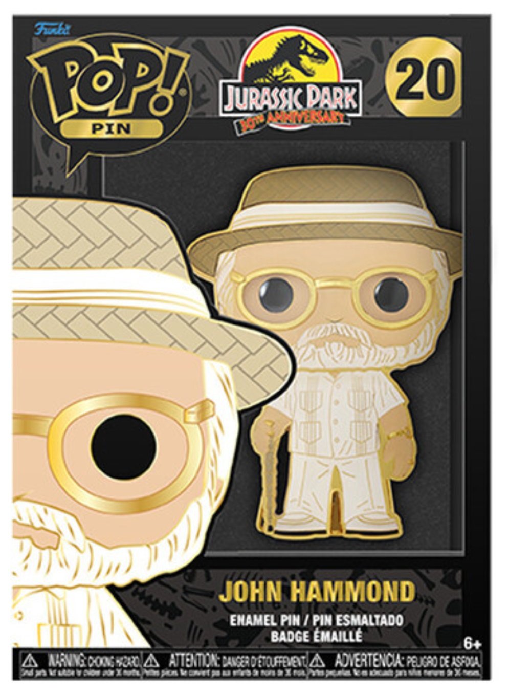 Funko Pop! Pin: Jurassic Park - John Hammond - flash vidéo