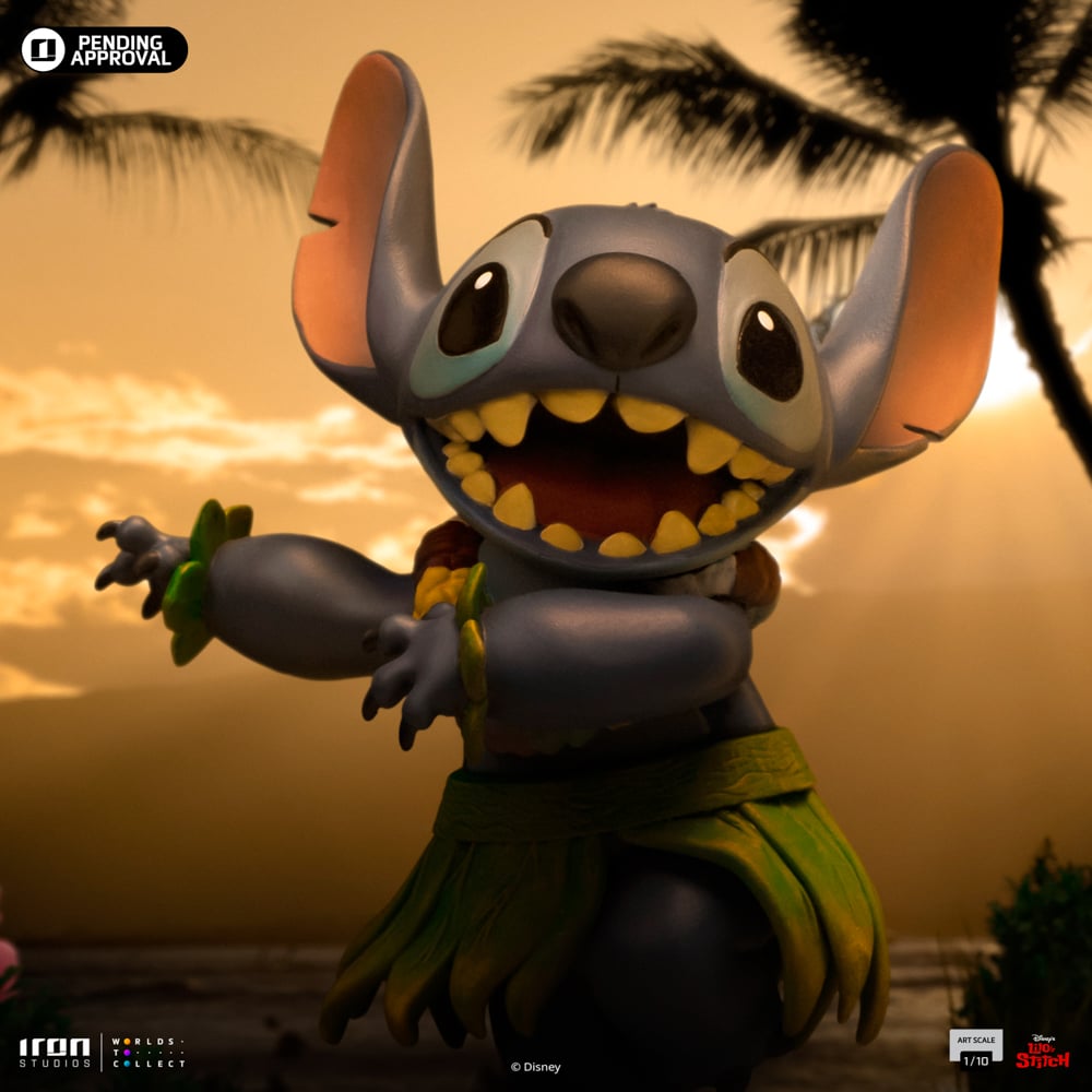 Iron Studios - Art Scale 1/10 - Disney Classics - Stitch Hula Hula Statue 17cm - flash vidéo