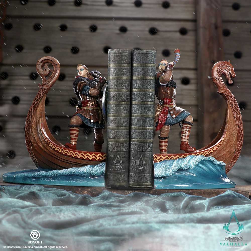 Assassin's Creed - Serre-livres Valhalla 31cm - flash vidéo