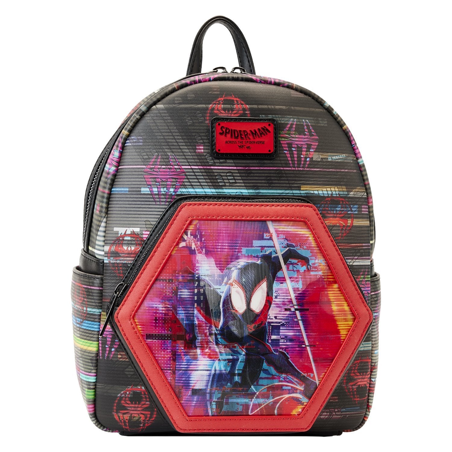 Loungefly: Marvel - Across the Spiderverse Lenticular Mini Backpack - flash vidéo