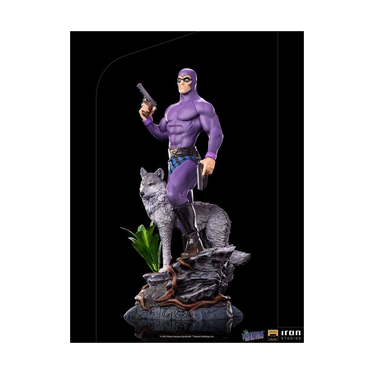 Iron Studios - Deluxe Arts Scale 1/10 - Defenders of the Earth - The Phantom Statue 25cm - flash vidéo
