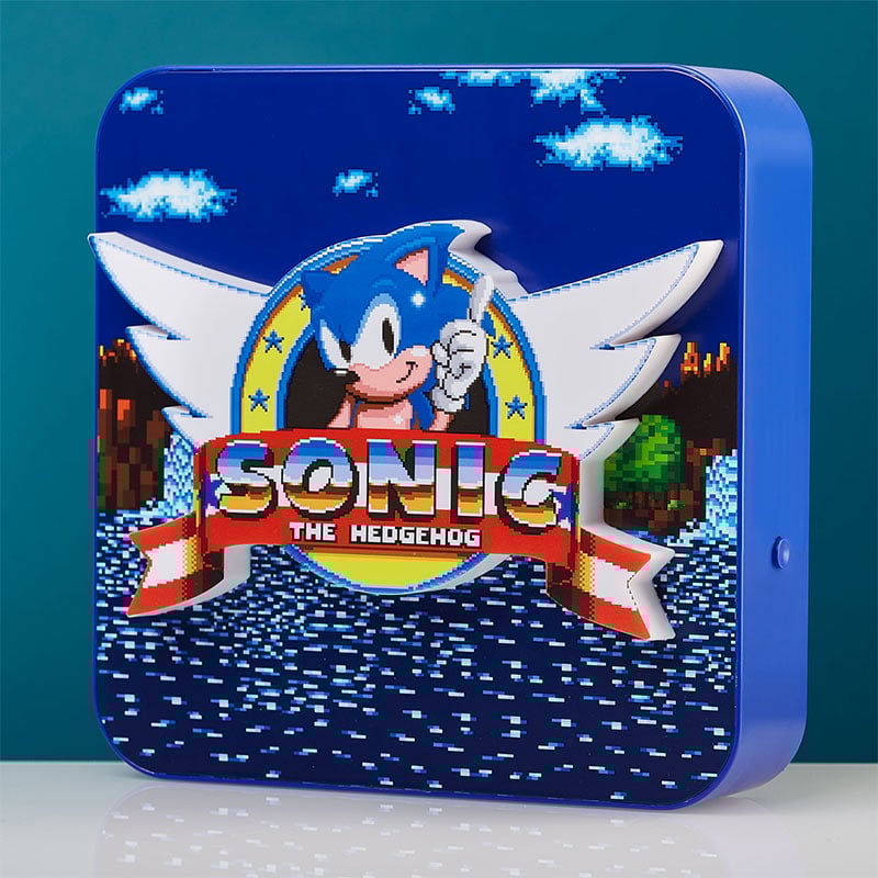 SEGA - Lampe de bureau / Applique murale 3D Sonic the Hedgehog - flash vidéo