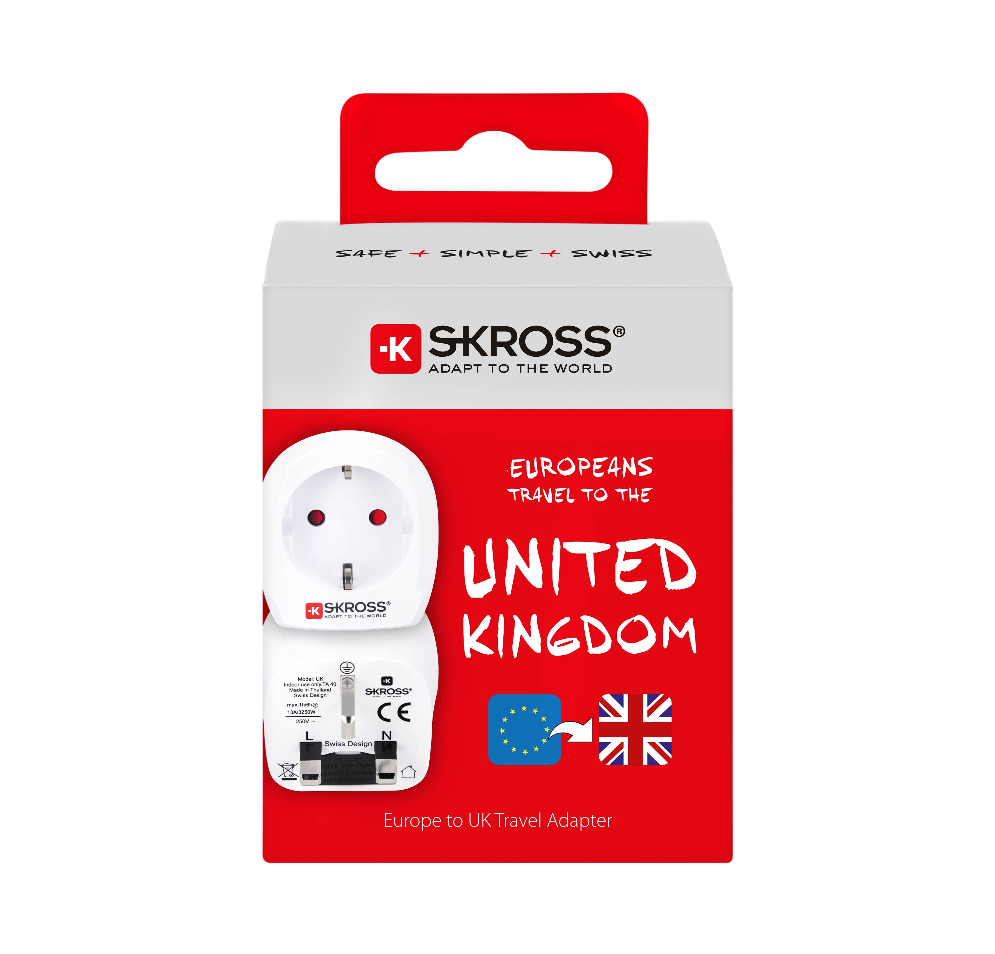 Skross Country Travel Adapter Europe to UK 2019 - flash vidéo