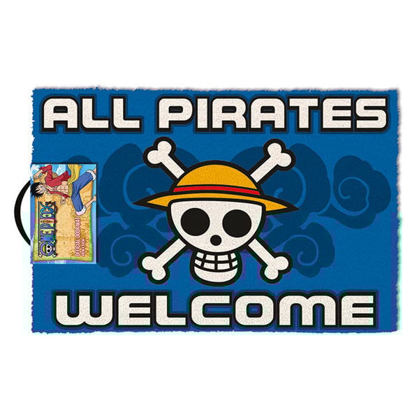 One Piece - Paillasson "All Pirates Welcome" 40x60cm - flash vidéo