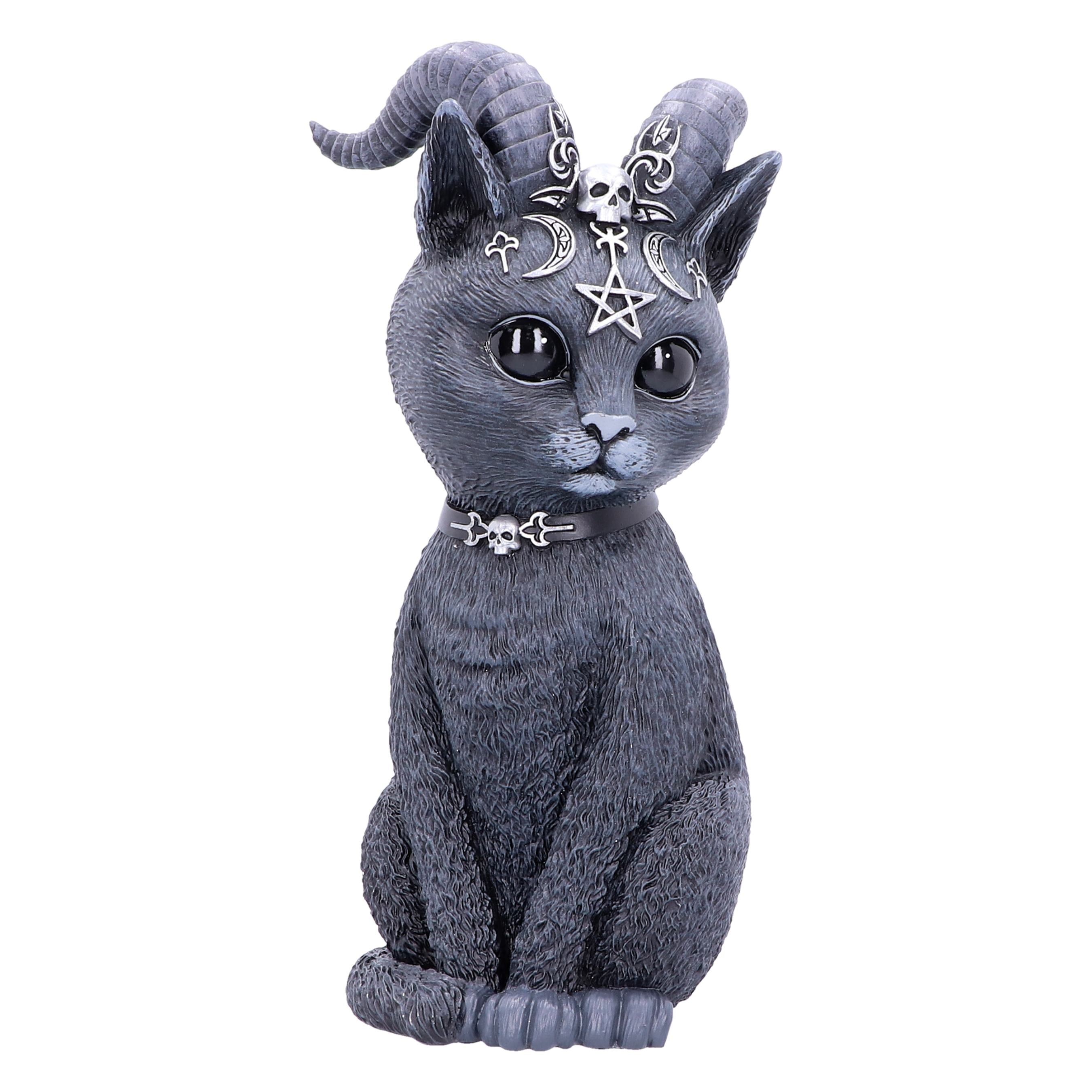 Pawzuph - Figurine de chat cornu occulte 26.5cm - flash vidéo
