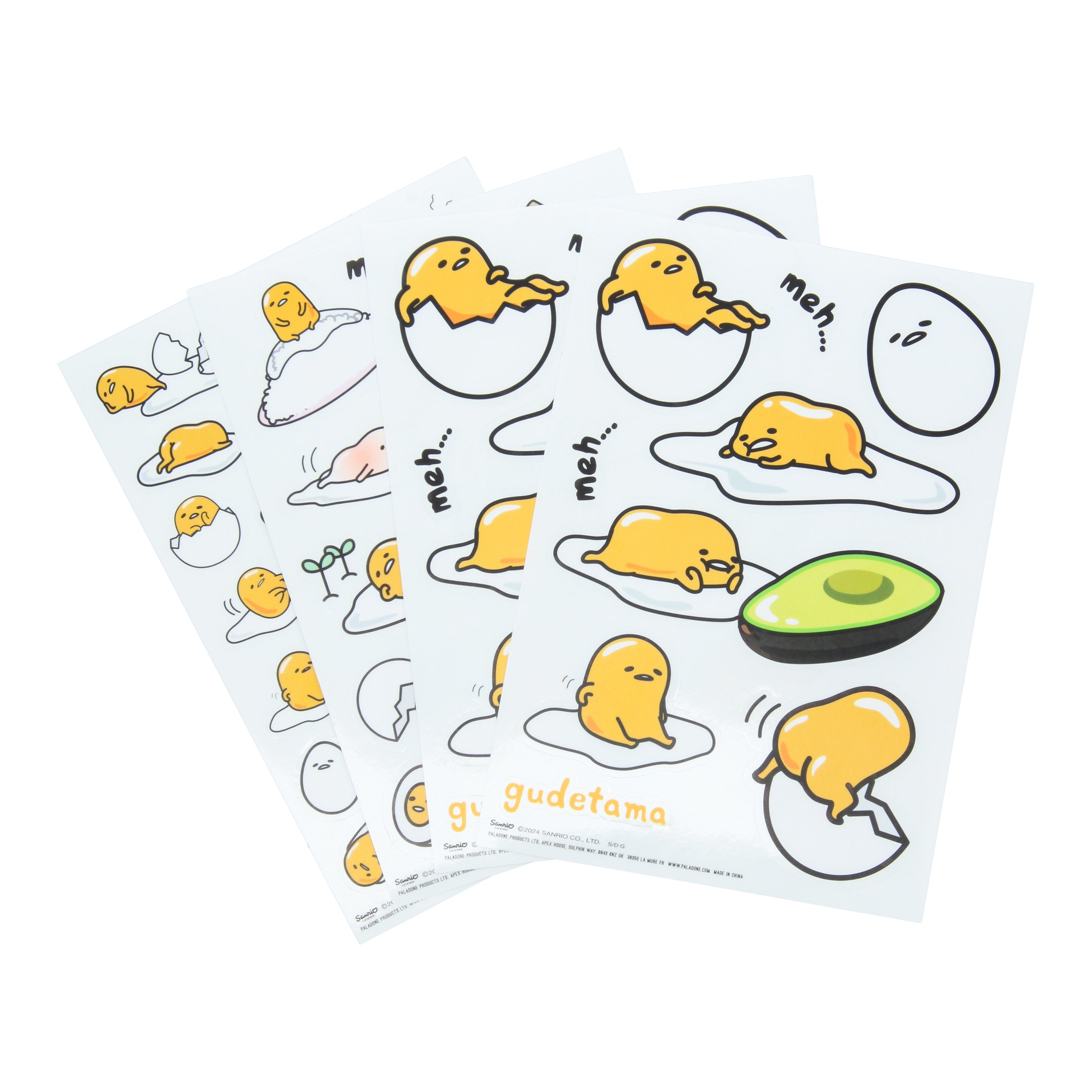 Gudetama - Set de Stickers Gadget - flash vidéo