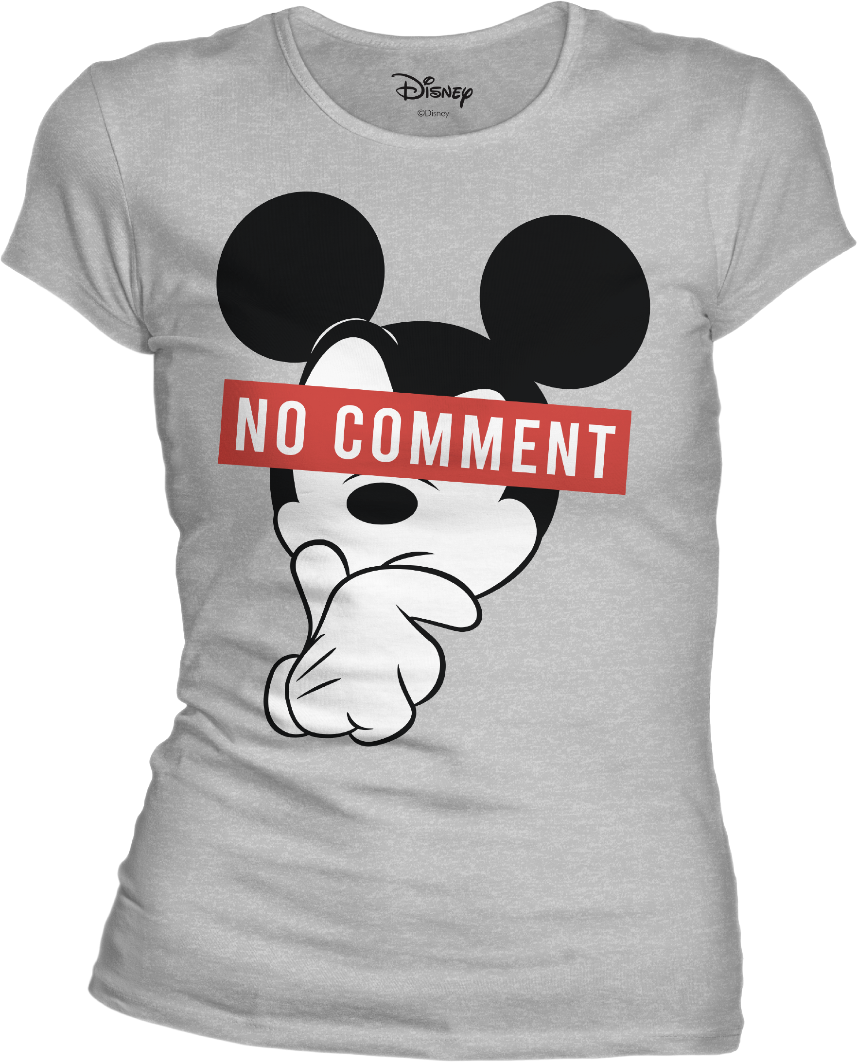Disney - Mickey No Comment Grey Woment T-Shirt L - flash vidéo