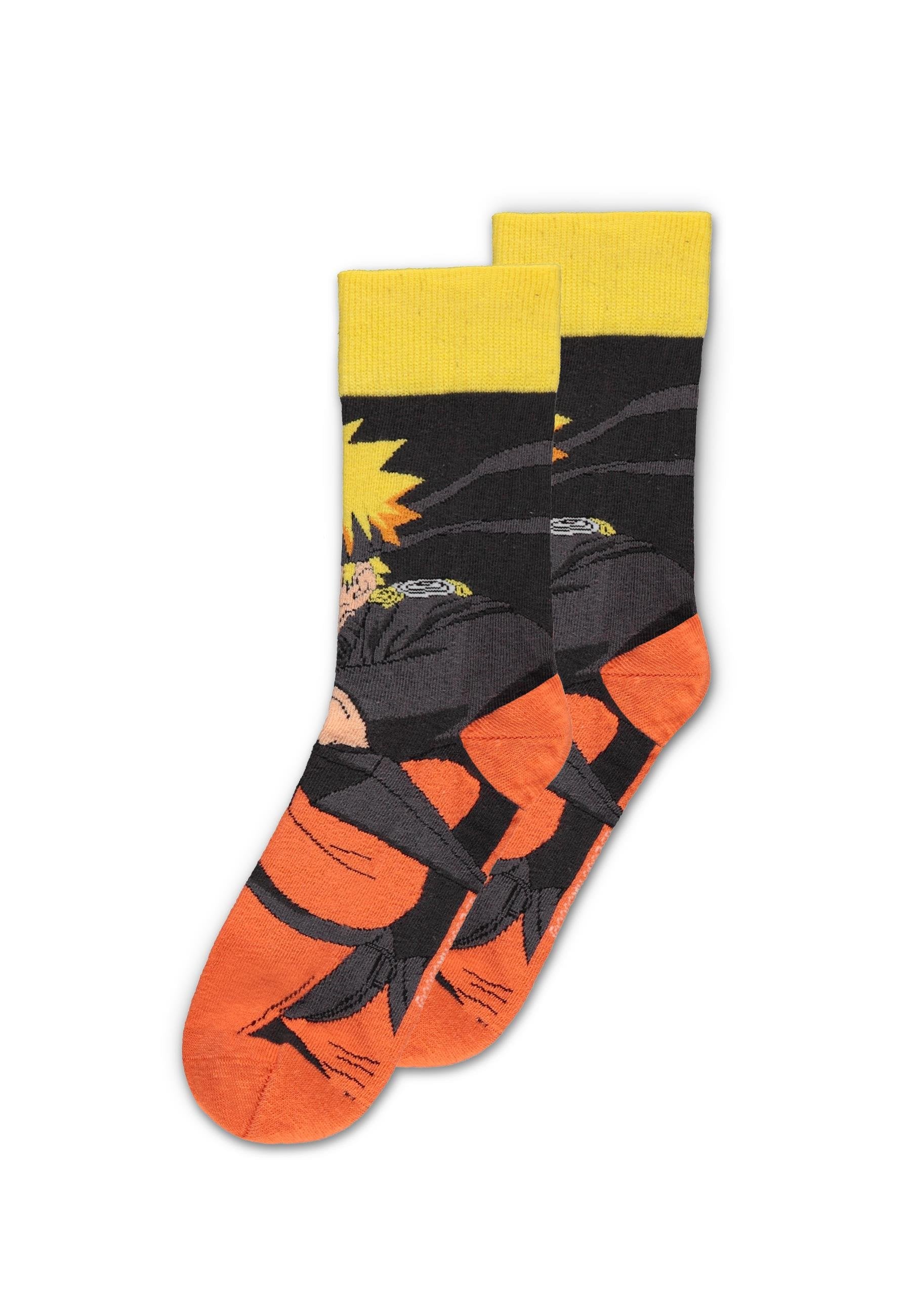 Naruto Shippuden - Pack de 5 paires de chaussettes pour homme (Taille 39/42) - flash vidéo