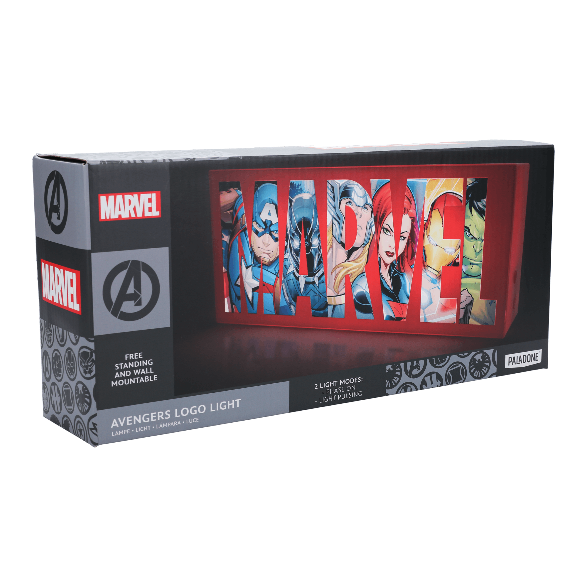 Marvel - Avengers - Lampe Logo Avengers V2 - flash vidéo