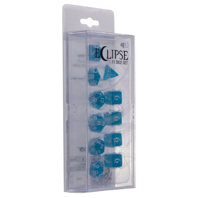 Ultra Pro - Eclipse 11 - Set de dés en acrylique : Bleu ciel - flash vidéo