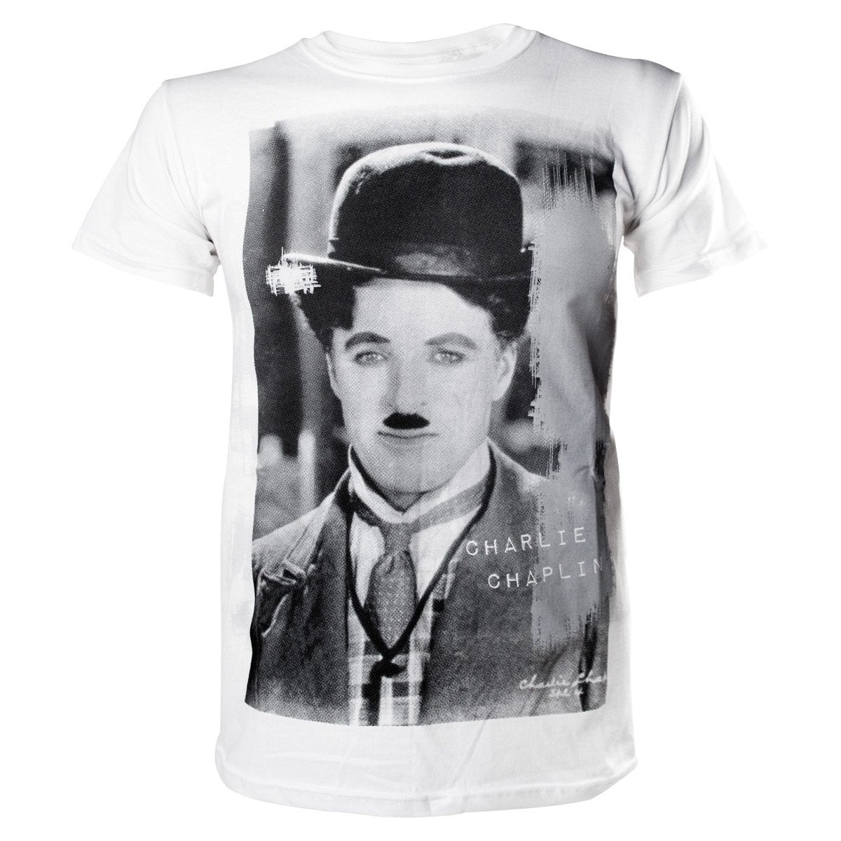Charlie Chaplin White T-Shirt - S - flash vidéo
