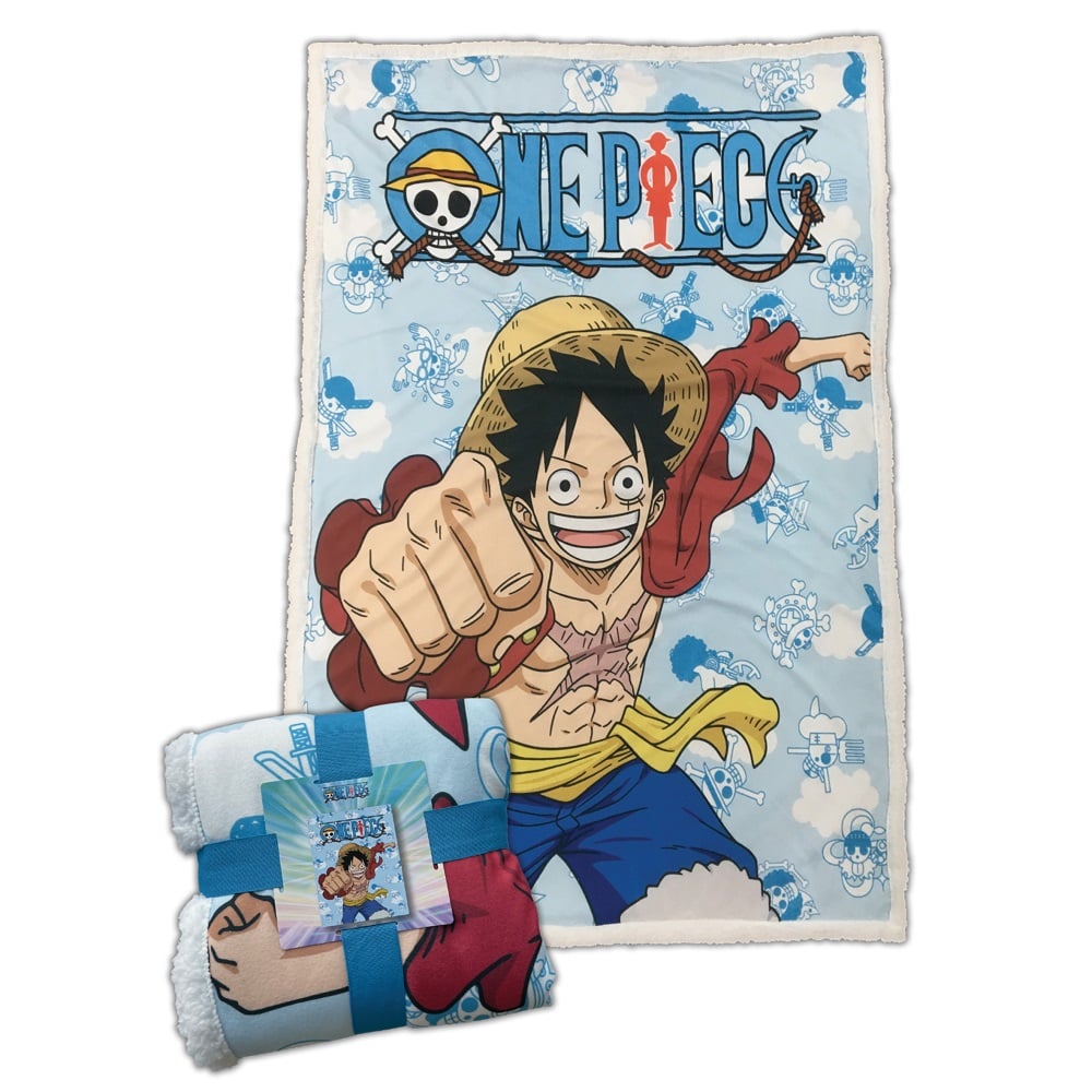 One Piece - Plaid Sherpa Monkey D. Luffy (100x150cm) - flash vidéo
