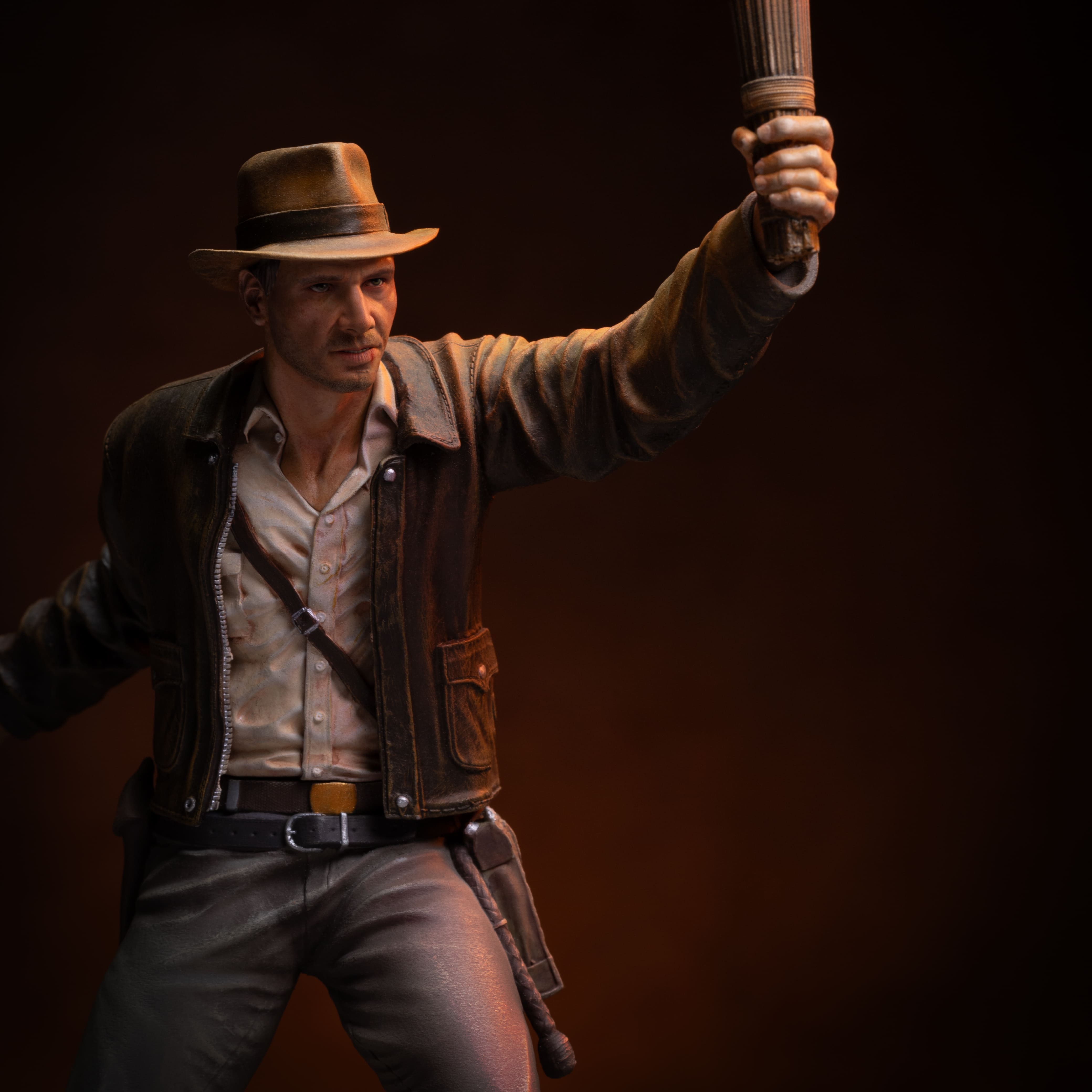Iron Studios - Art Scale 1/10 - Indiana Jones et les Aventuriers de l'arche perdue - Indiana Jones Statue 27cm - flash vidéo
